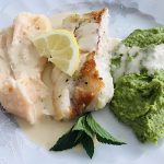 Cod with Minted Pea Puree
